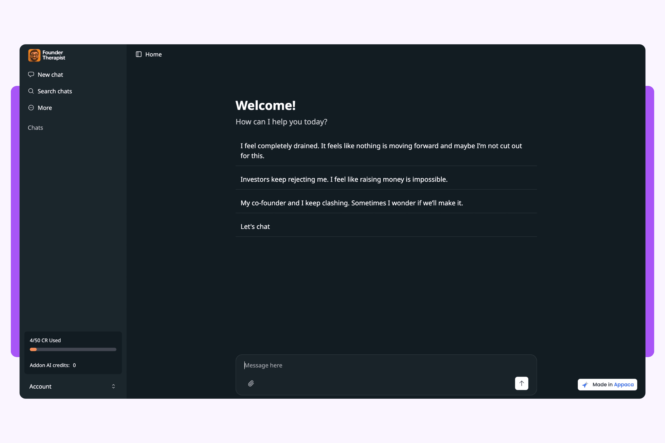 AI Founder Therapist